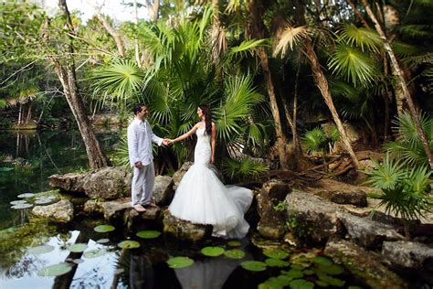 Riviera Maya Photography Cenote Trash The Dress Marissa And John Hang