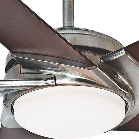 Casablanca Stealth 54 In Brushed Nickel Indoor Downrod Or Flush Mount