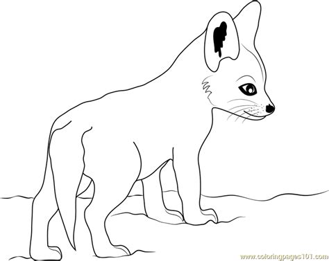 It appears identical to the rare pet fennec fox, but it lacks the rare tag. Cute Baby Fox Coloring Page - Free Fox Coloring Pages ...