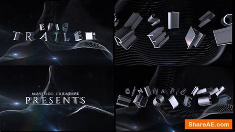 Videohive Cinematic 3d Title Animation Free After Effects Templates