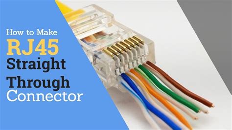 Wires marked are absolutely necessary for 100base t4 networks used when any this article shows a straight through or straight cable color code with wiring diagram in computer networking field straight through cables are used. How to make connector RJ45 for UTP cable HD - YouTube