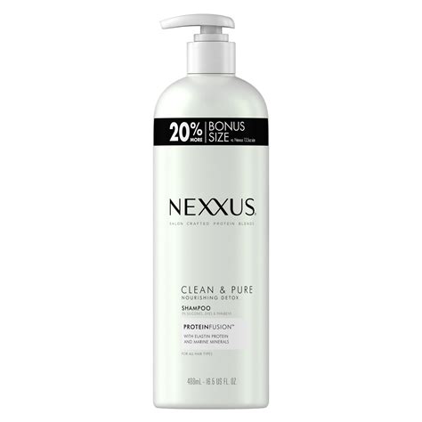 Nexxus Clean And Pure Shampoo With Pump With Proteinfusion 165 Oz