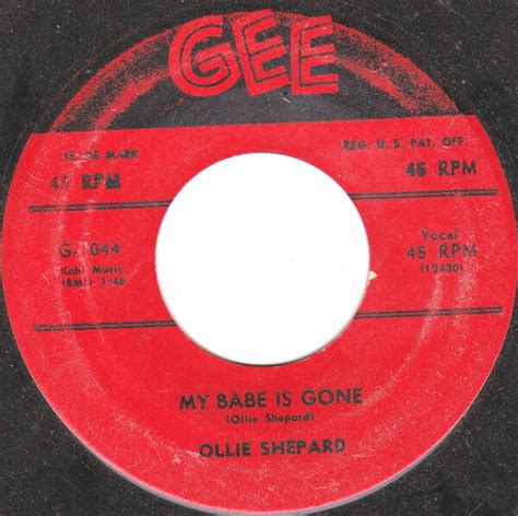 My Babe Is Gone Say Yeah By Ollie Shepard Single Reviews Ratings Credits Song List