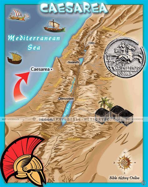 Caesarea Biblical Map