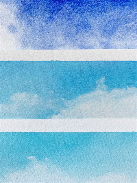 2 Ways To Watercolor Blue Skies And One Important Lesson Susan Chiang