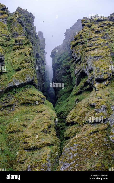 Raudfeldsgja Gorge Iceland Stock Photo Alamy