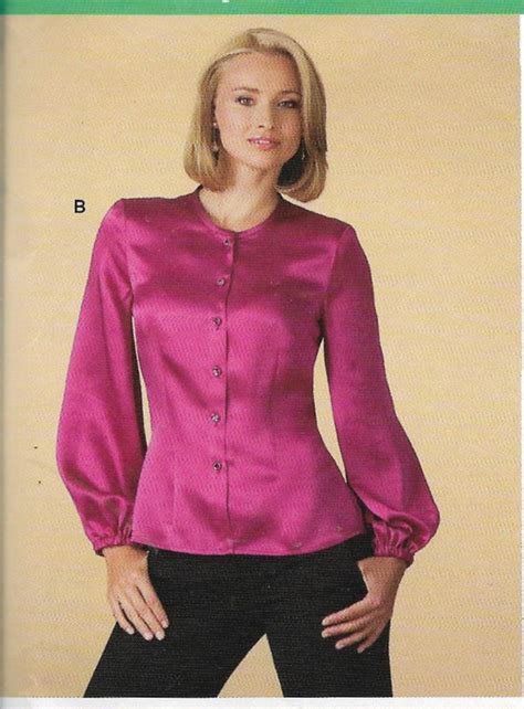 New Look 6831 Women Classy Blouses Tops 6 Style Long Etsy
