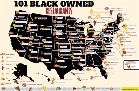 101 Black Owned Restaurants Infographic Infographic Galleryr