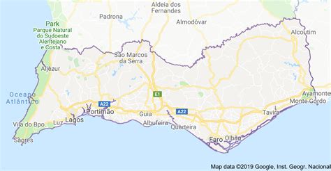 Monte Gordo Portugal Map Find Out