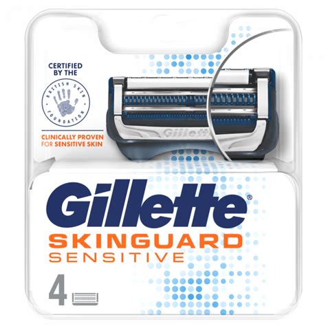 buy gillette skinguard sensitive razor blades 4 refills