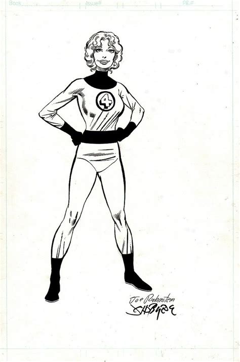 John Byrne Draws Photo Invisible Woman Marvel Comics Art John Byrne