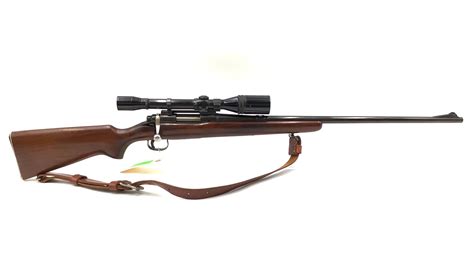 Remington 722 Bolt Action Rifle 244 Rem 26 Barrel Wood Stock With 10x