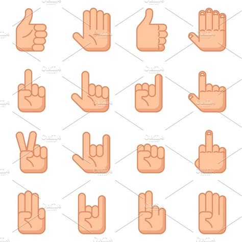 We did not find results for: Hand gestures flat signs | Custom-Designed Icons ...