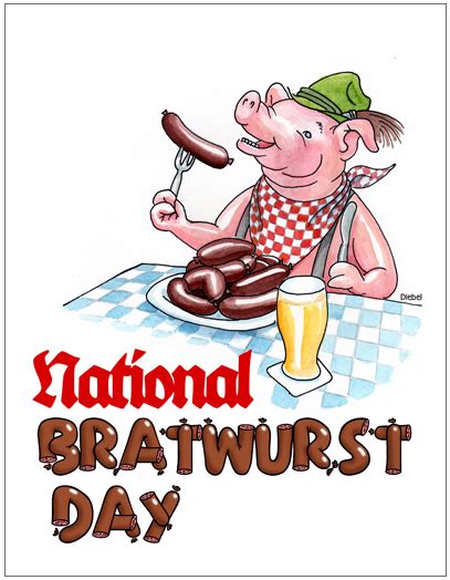 Bratwurst Day August 16 Today Is Brurst Day Bratwurst Is A Heavily