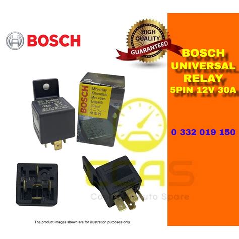 Bosch Relay 5pin 12v Universal Automotive Car Relay 12v 30a 5 Pin