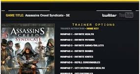 Assassin S Creed Game Trainers ASSASSINS CREED SYNDICATE V1 12 PLUS 19