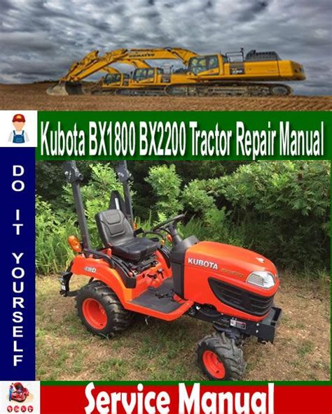 Kubota Bx1800 Bx2200 Tractor Repair Manual Repair Manuals Kubota Repair