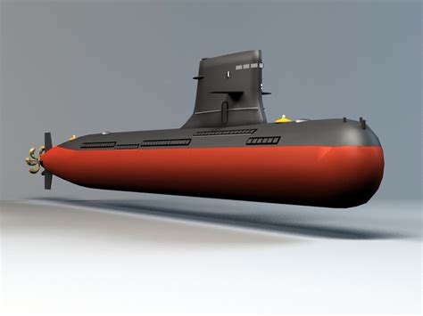 Navy Submarine 3d Model 3ds Max Files Free Download Modeling 46411 On