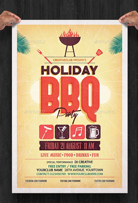 amazing holiday party flyer templates  eps