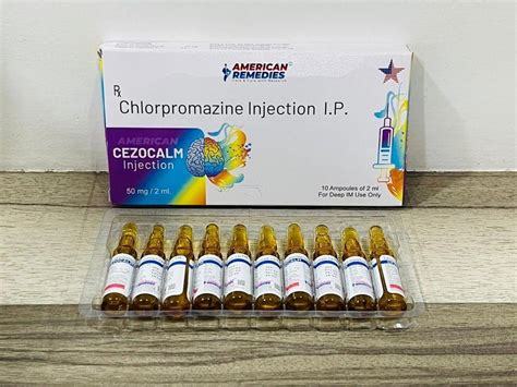 American Remedies Chlorpromazine Injection Cezocalm Injection For