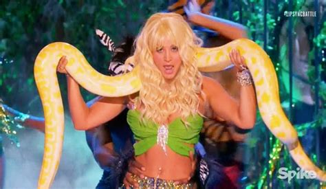 Video Kaley Cuoco Does Britney Spears On Lip Sync Battle