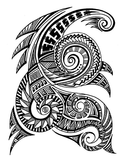Maori Art Drawing By Art N Soul Pixels