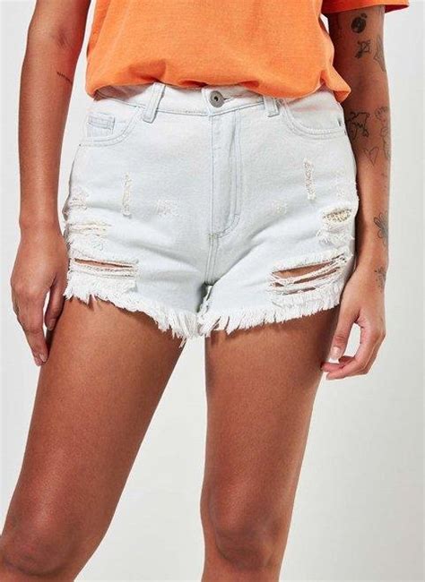 Short Em Jeans Delavê Com Rasgos Youcom Vem Cá Conferir Suas Peças Favoritas