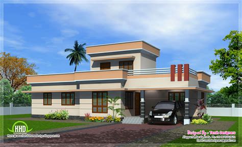 1300 Sqfeet One Floor House Exterior Home Kerala Plans