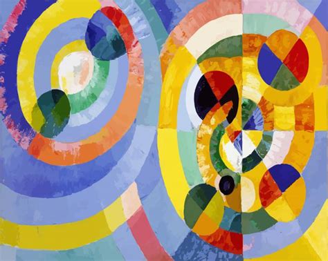 Circular Forms Robert Delaunay Paint By Numbers Pbn Canvas