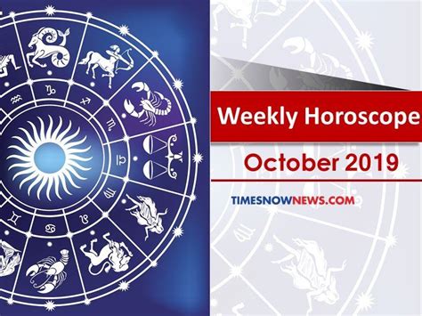 Two celestial planets, venus and pluto, control this cusp. Weekly Horoscope October 12 to October 19, 2019: Weekly ...