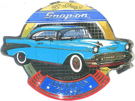Purchase Vintage Snap On Tools Sticker 1957 Chevy Bel Air Old Logo