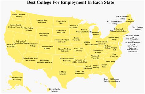 The Best College In Each State For Getting A Job In 2018 Ladders