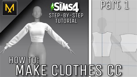 How To Make A Shirt For The Sims 4 Marvelous Designer Part 1 Youtube
