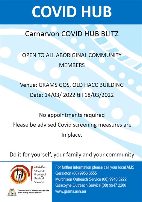 News Story Covid Hub Blitz Geraldton Regional Aboriginal Medical