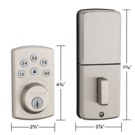 Kwikset 99070 101 Powerbolt2 Door Lock Single Cylinder Electronic