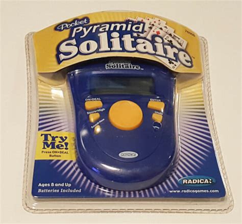 Radica Solitaire Pocket Pyramid Electronic Handheld Game I6006 For Sale