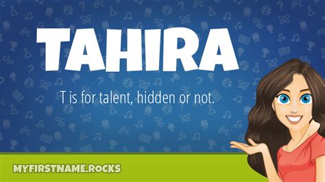 tahira first name personality and popularity