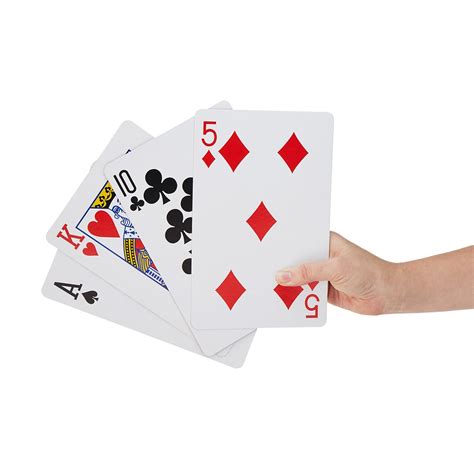 Looking for a good deal on giant playing cards? Giant Playing Cards | Jumbo Playing Cards | UncommonGoods