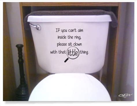 Toilet Decal Funny Sayings For Toilet Seat If You Sprinkle Sticker