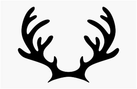Antler Clipart Hoof - Reindeer Antlers Svg Free, HD Png Download - kindpng