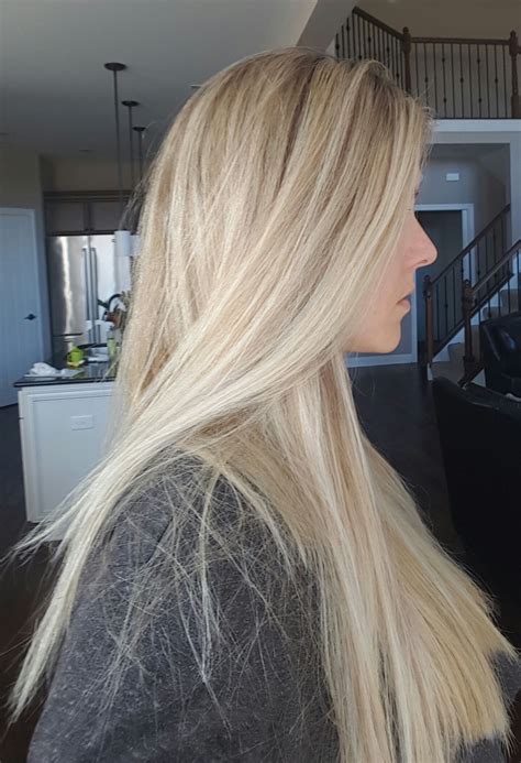 My Hair Amazing Platinum Blonde Balayage Done By Kadie Smith Salon Lofts In Dublin Oh Blonde