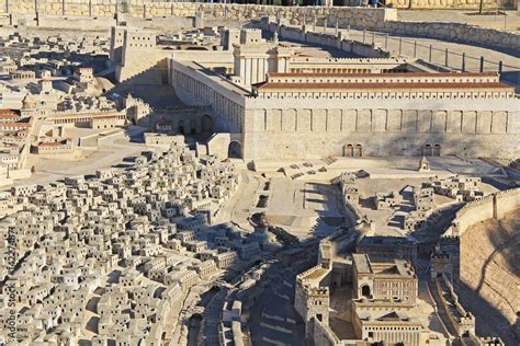 Model Of Ancient Jerusalem At The Time Of The Second Temple Focusing