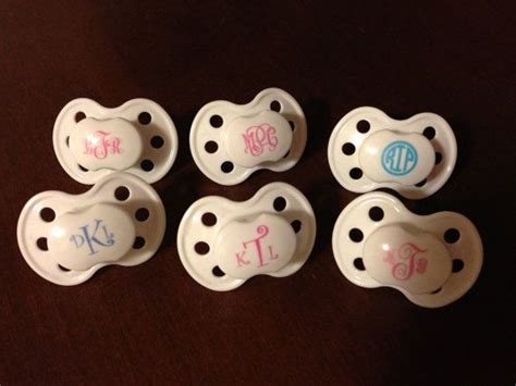 Monogrammed Personalized Pacifiers Baby Gift Back In Stock Personalized Pacifier Baby