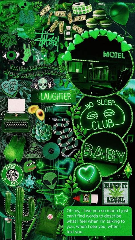 Find green aesthetic wallpapers hd for desktop computer. Green collage🍃💚🍏 #tumblrwallpapers | Iphone wallpaper ...
