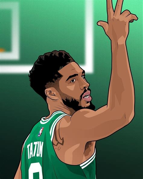 Jayson Tatum 0 Celtics Nba Today Slam Dunk Manga Nightclub Design