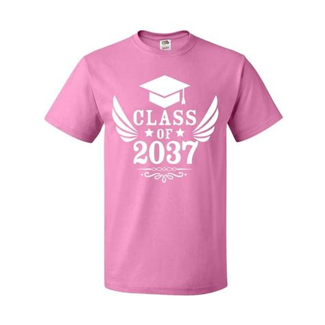 Inktastic Class Of 2037 With Graduation Cap And Wings T Shirt