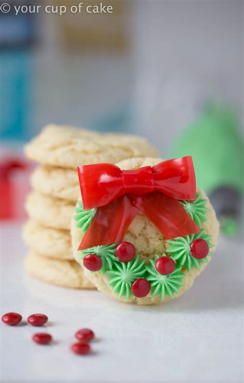 «traditional italian christmas cookies might sound complicated, but this recipe sure isn't! Easy Christmas Wreath Cookies - Your Cup of Cake