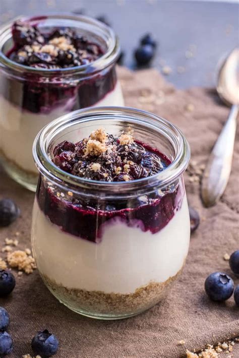 It's easy to prepare, full of flavor and no baking! Best No-Bake Blueberry Cheesecake | Healthy Fitness Meals