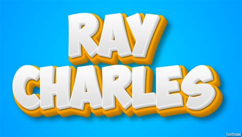 Ray Charles Text Effect And Logo Design Celebrity Textstudio