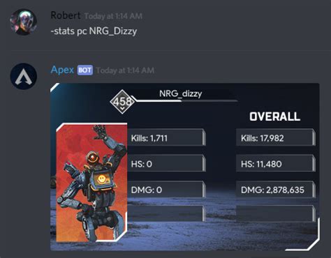 Github Treboryx Apex Apex Legends Discord Bot With Download 492 385 Apex Legends Player Stats 37arts Net